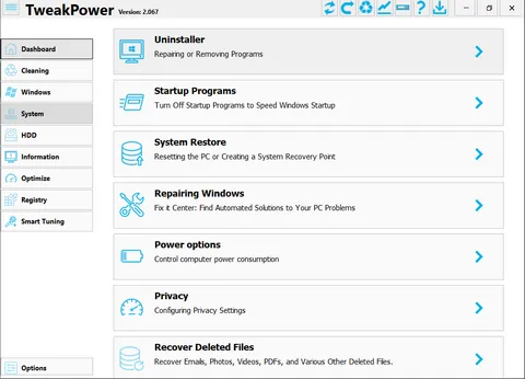 Download TweakPower for Windows